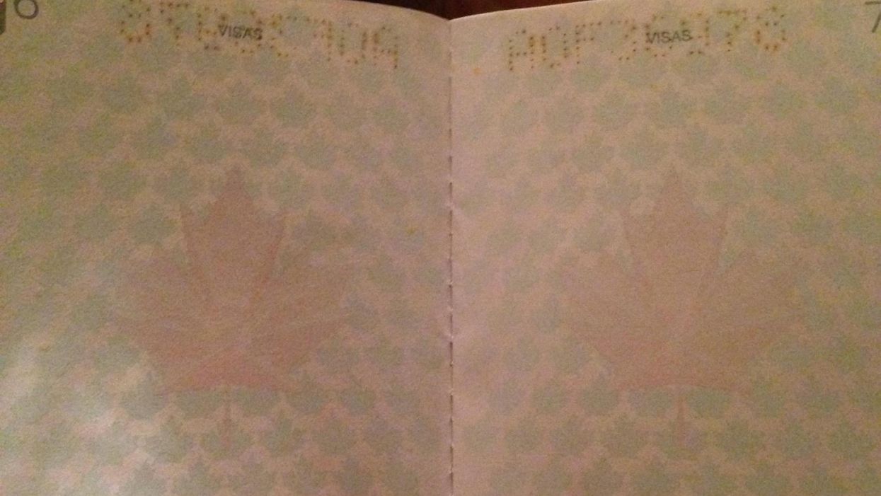 Canada had the idea for UV passports first and these photos prove it