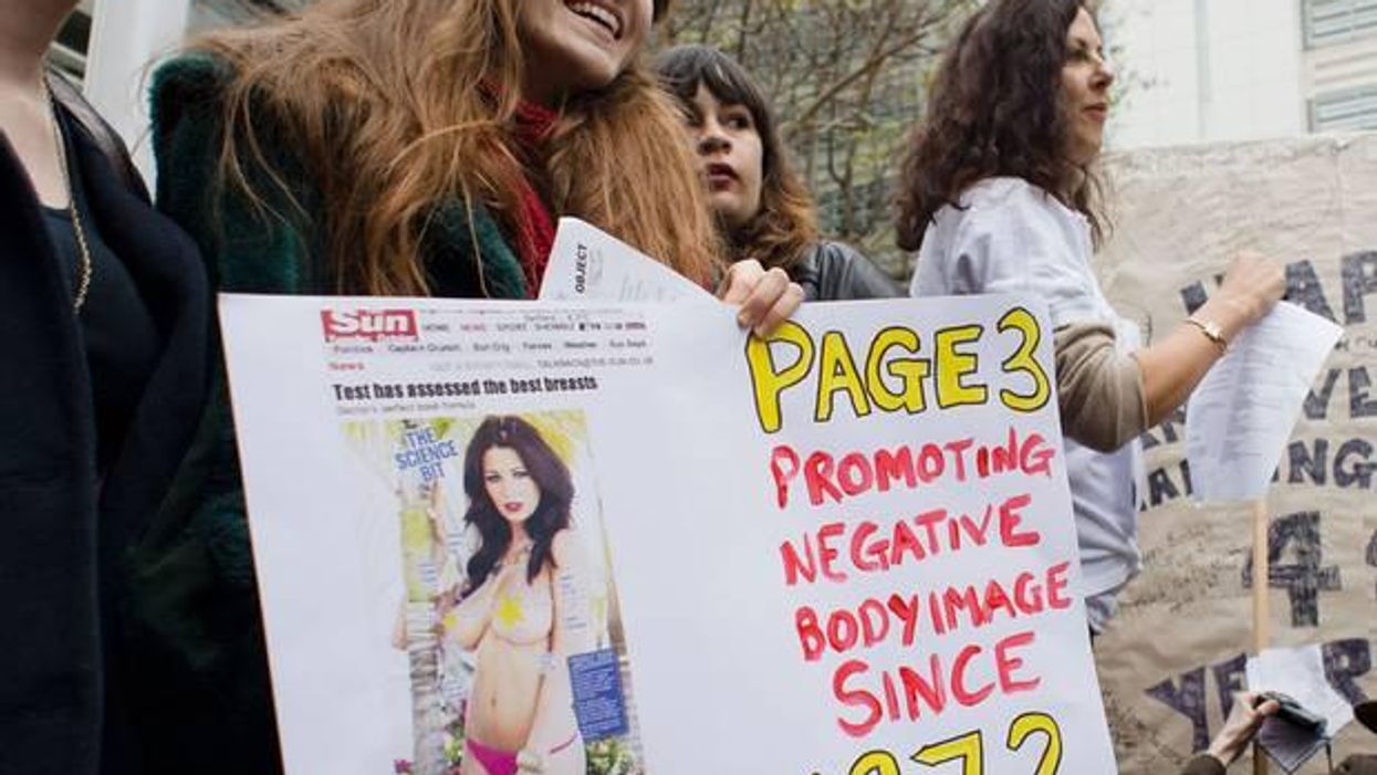 Page 3: Looks like The Sun will now just be mildly sexist instead of explicitly sexist