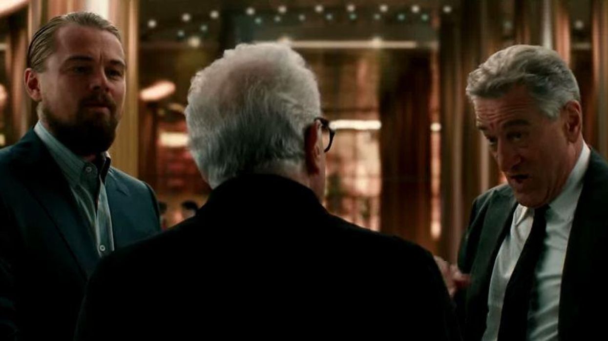 Robert De Niro, Leonardo DiCaprio, Brad Pitt and Scorsese together at last