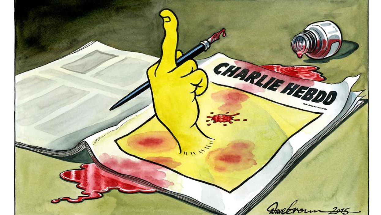 These cartoons are poignant tributes to victims of the Charlie Hebdo attack