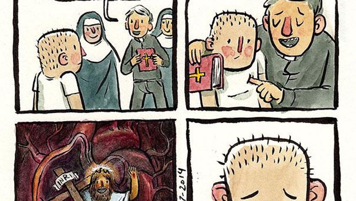 Artist turns people's deepest, darkest fears into incredible cartoons