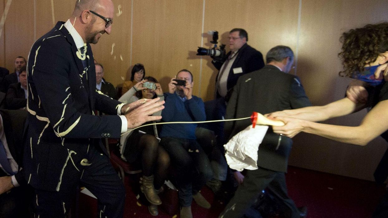 Belgian PM pelted with chips and mayonnaise, somehow finds it hilarious