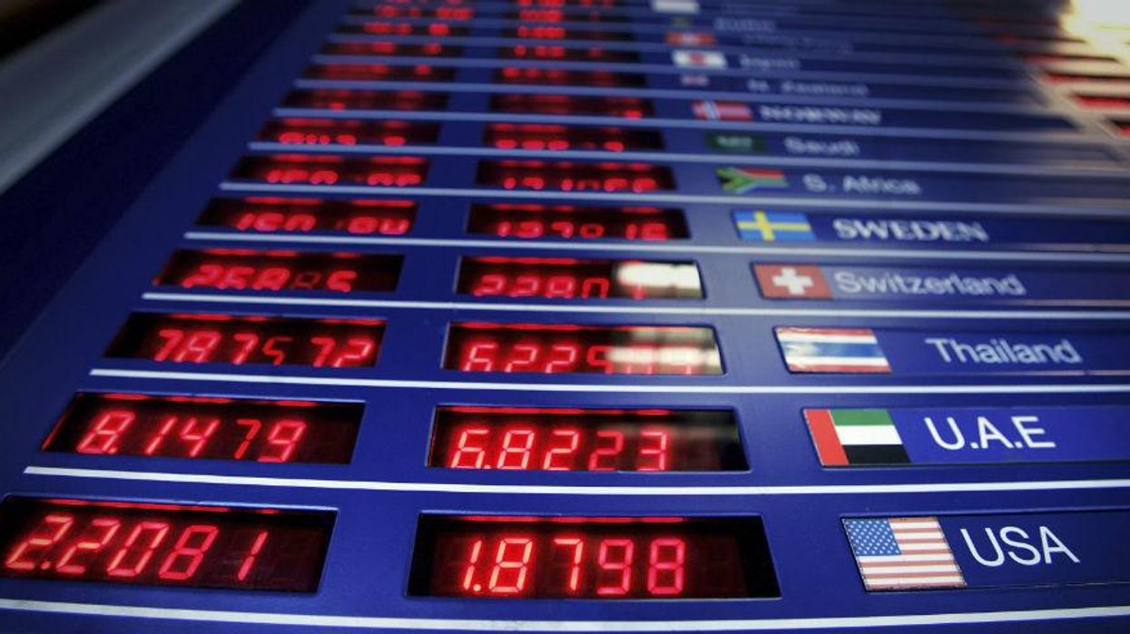 The 10 best and worst performing currencies against the pound sterling