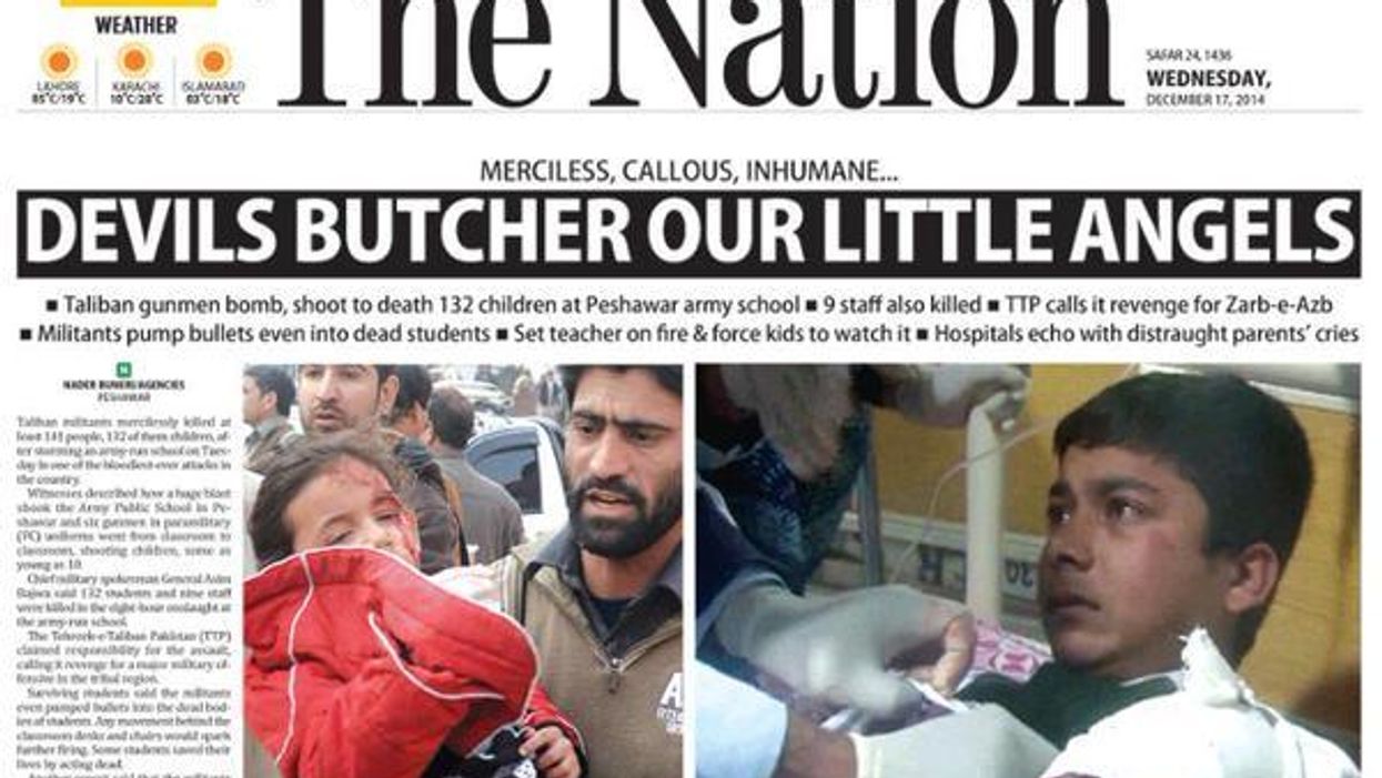 How the Peshawar attack was covered in the region's newspapers