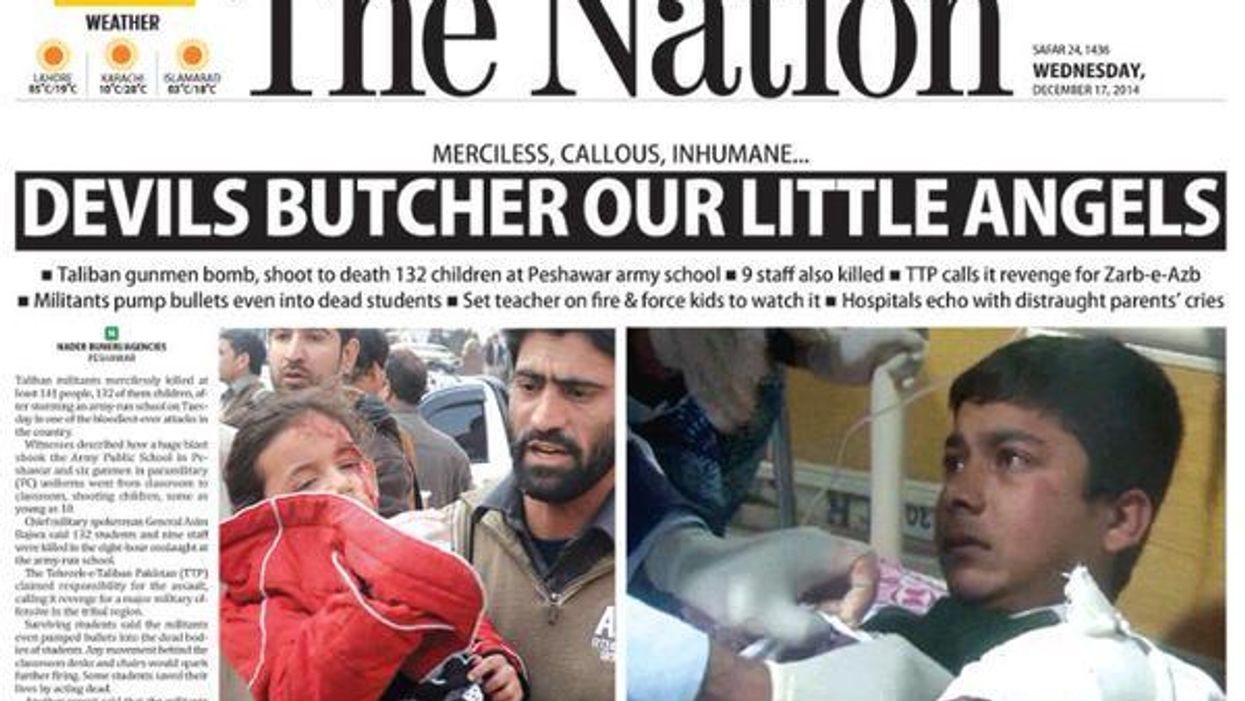 How the Peshawar attack was covered in the region's newspapers