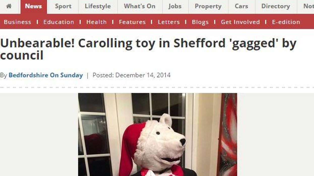 No, a mechanical polar bear is not about to be given an Asbo