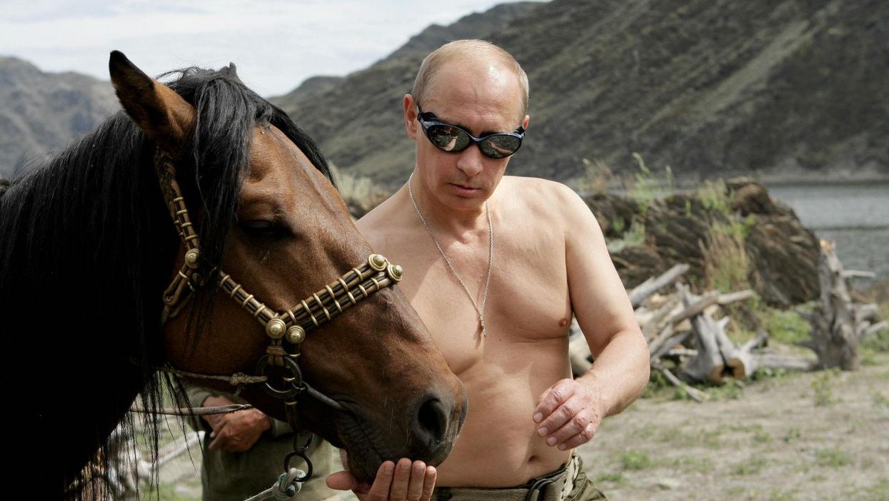 Strangely engrossing photos of Vladimir Putin & animals: A brief history