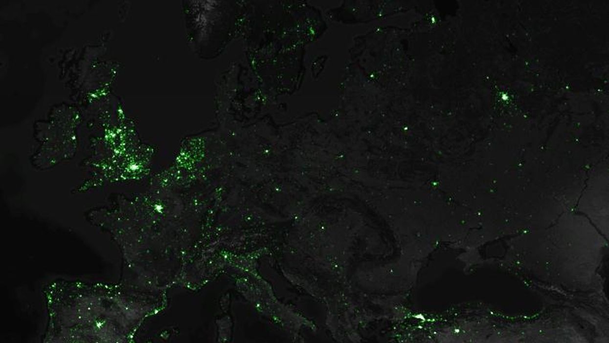 This is a map of every tweet sent in the last three years