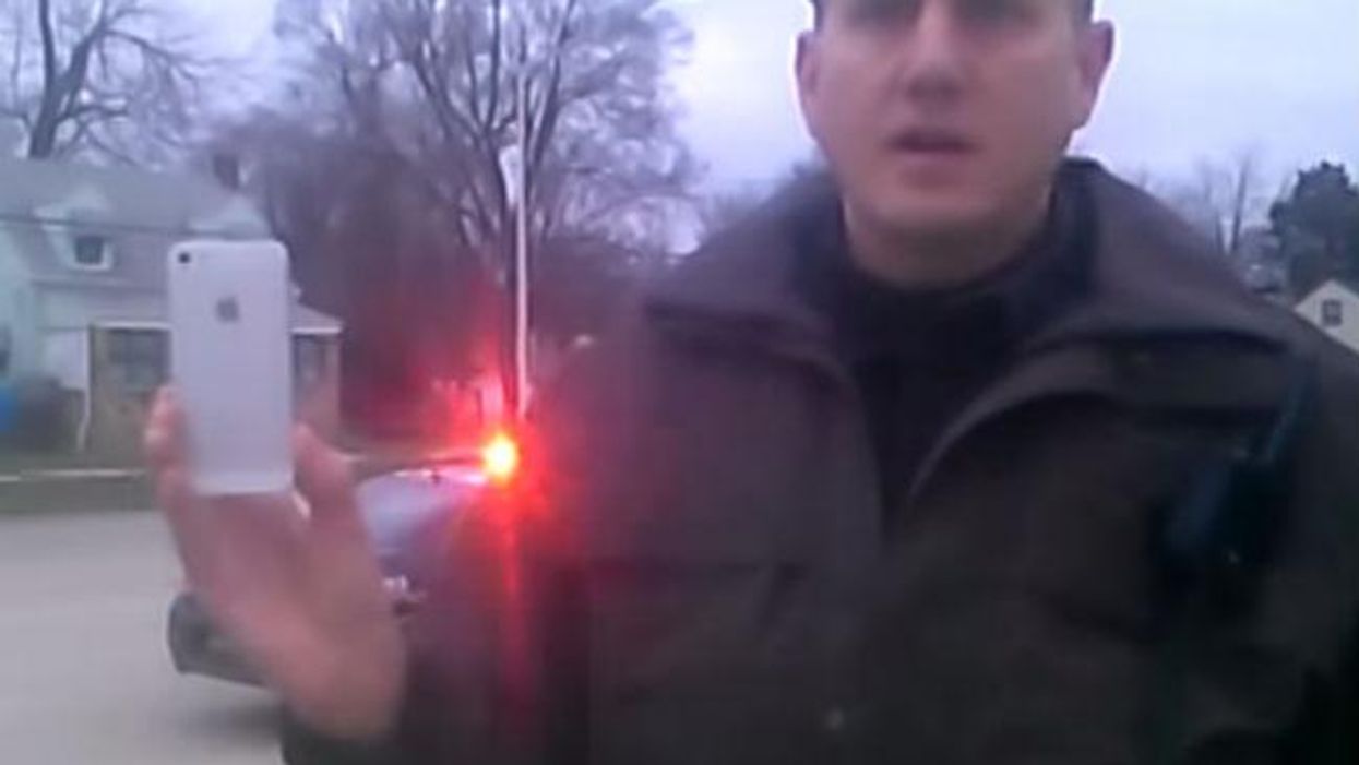 Police stop black man for 'walking with his hands in his pockets'