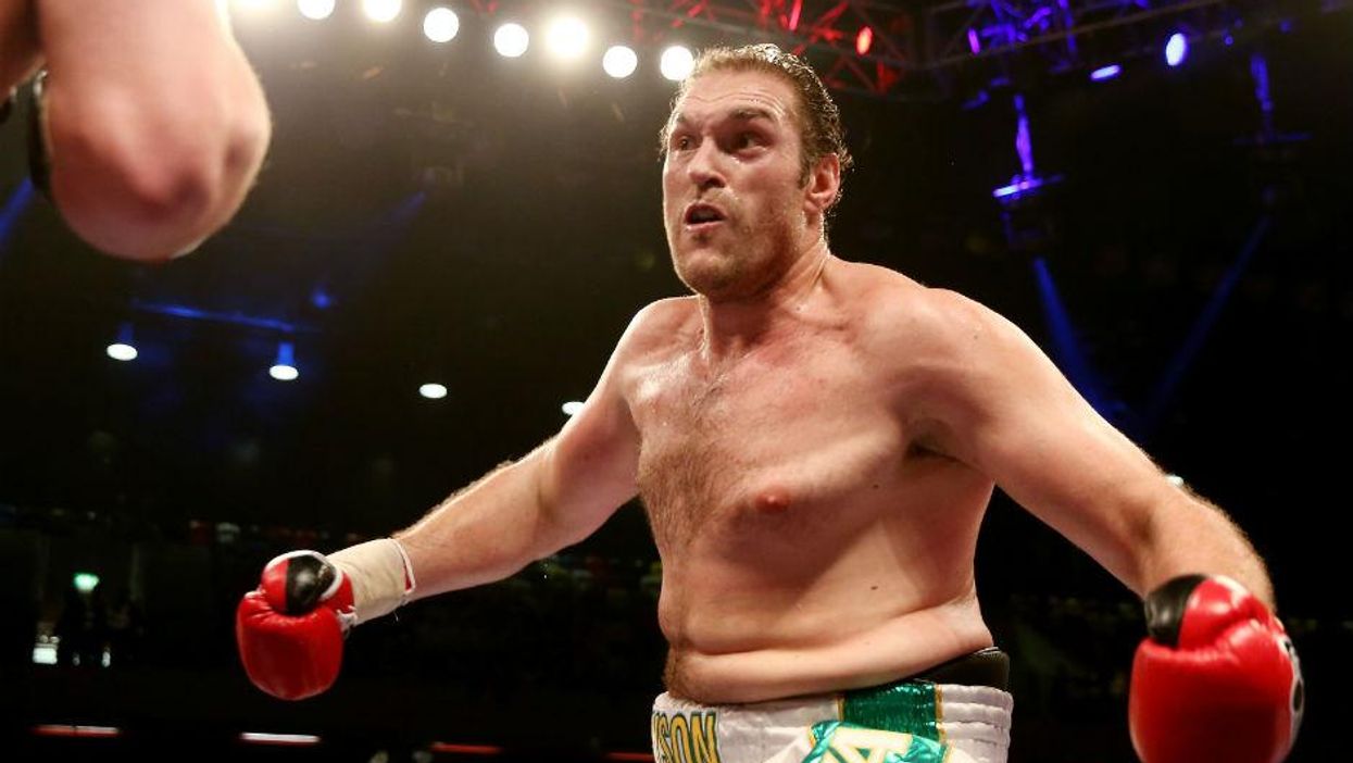 This may well be the most bizarre way of preparing for a boxing match