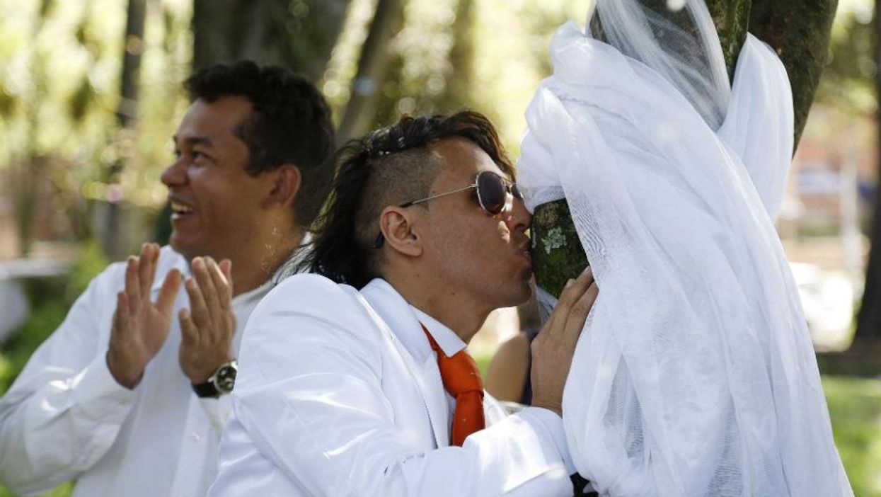 Why this man has just married a tree (for the second time)