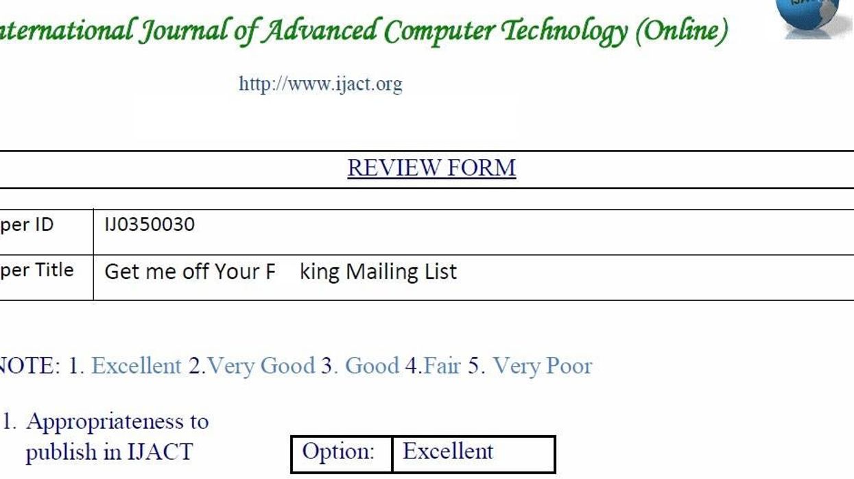 Astonishingly, this very sweary paper was accepted by an academic journal