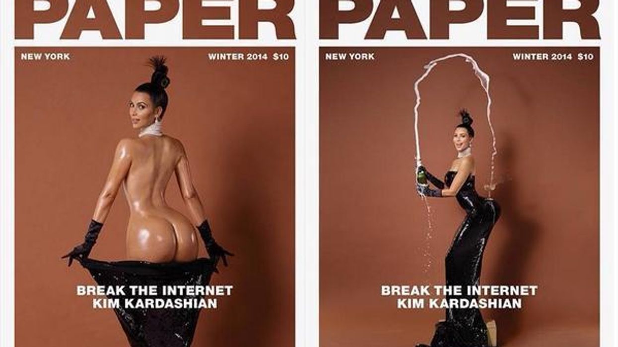 Kim Kardashian tries to break the internet
