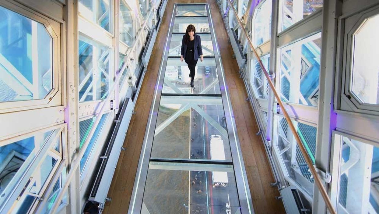 Tower Bridge has new glass walkway which looks terrifying