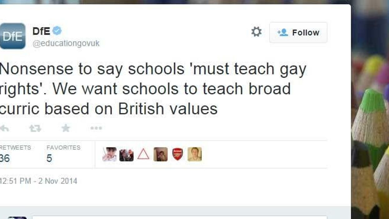 The Department for Education seem confused about British values