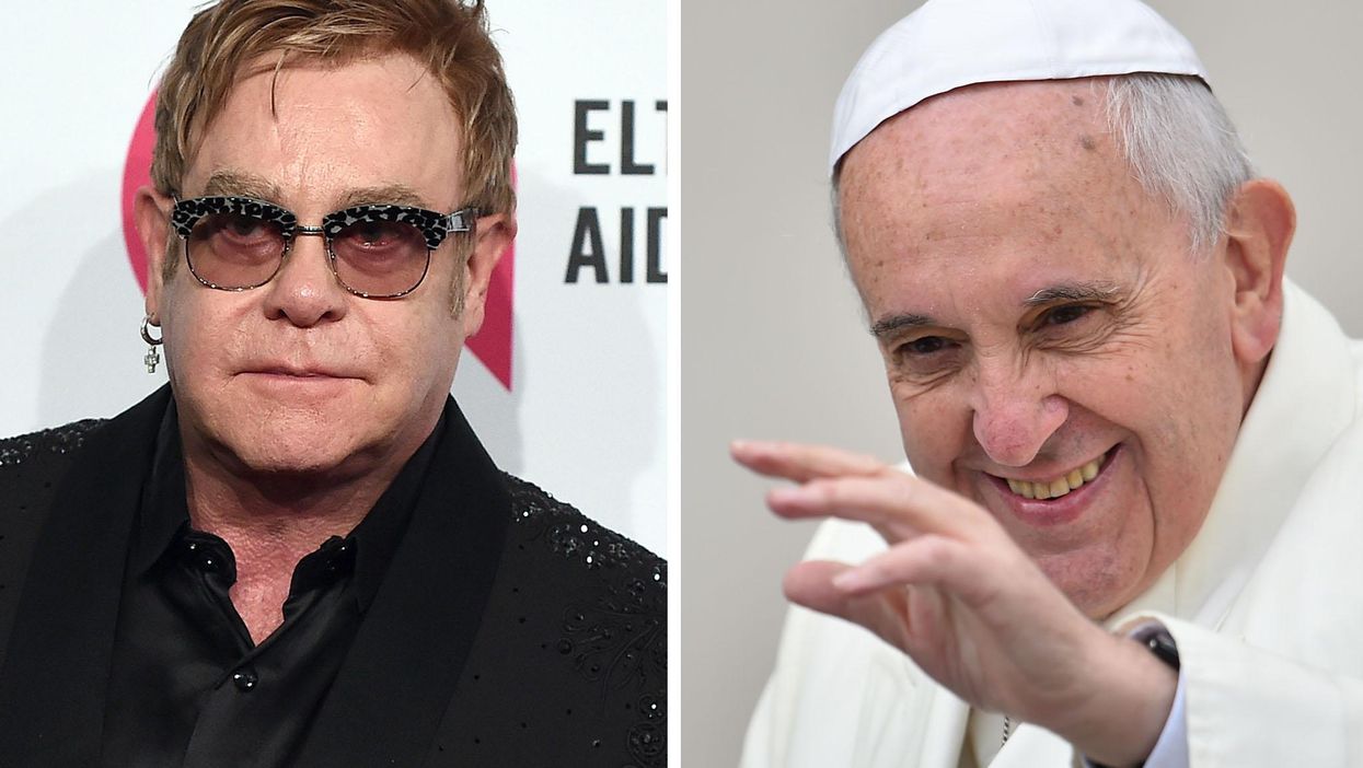 Elton John thinks Pope Francis is a hero
