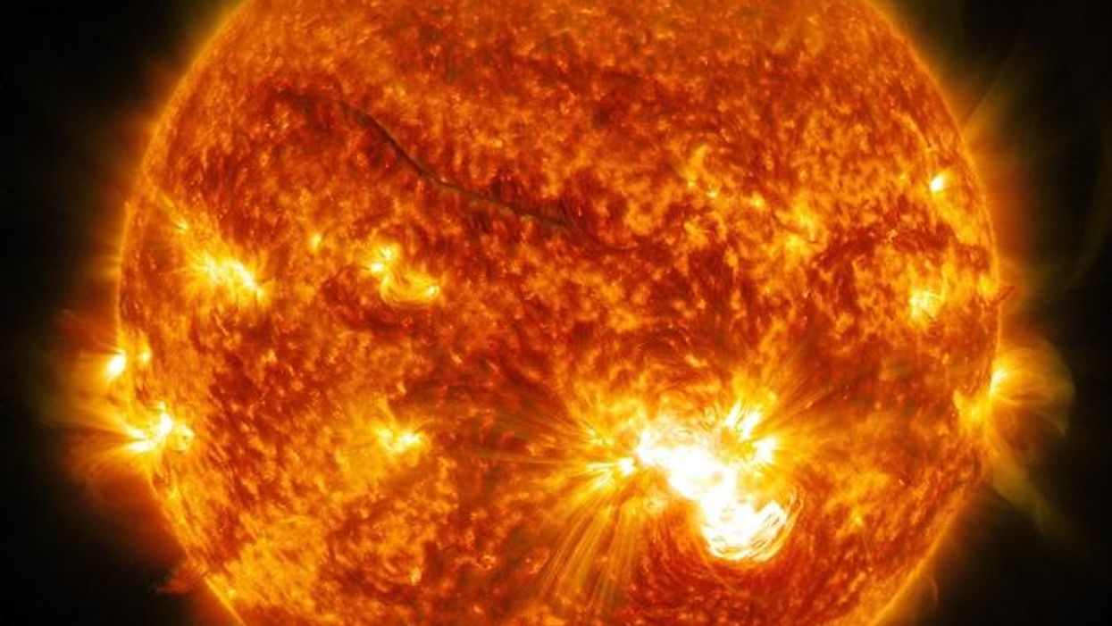 This is what a solar flare looks like