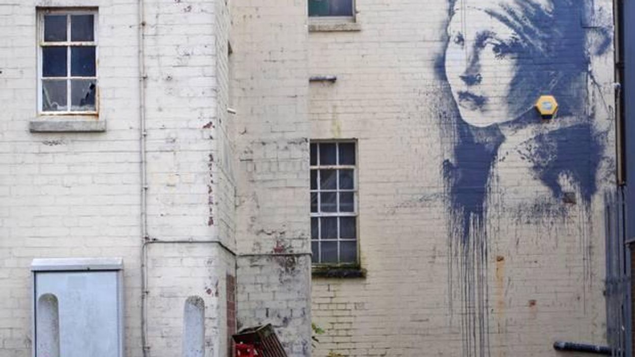 The new Banksy has already been defaced
