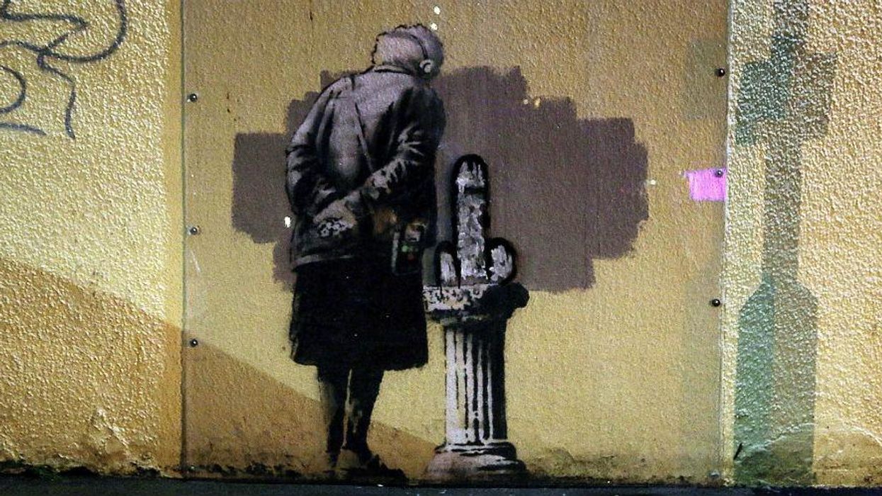 Banksy and more art defaced by dicks