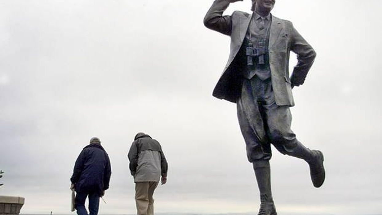 Someone tried to steal the Eric Morecambe statue