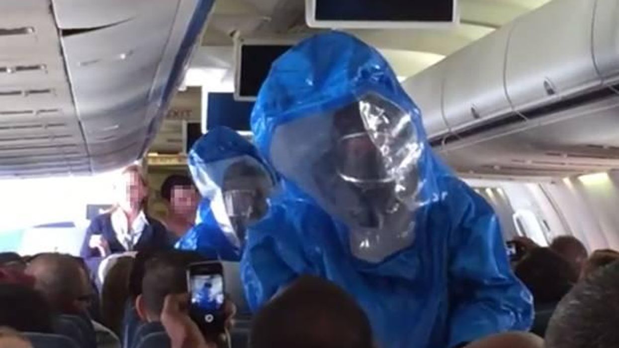 Why you shouldn't joke about having Ebola on a plane, in one video
