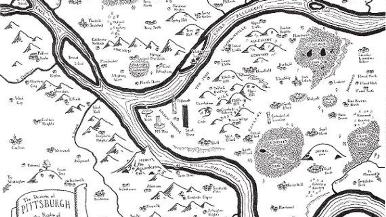 City maps reimagined in style of JRR Tolkien's The Lord of the Rings