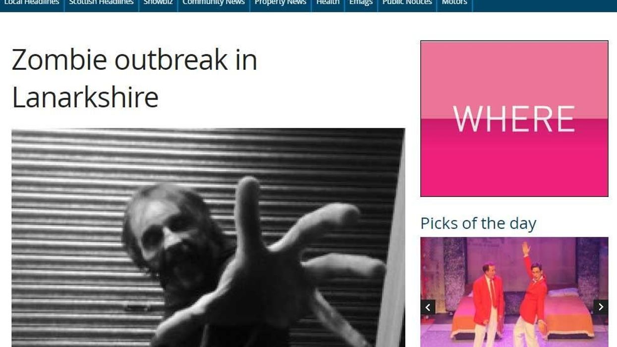 No, there is not a zombie outbreak in Lanarkshire