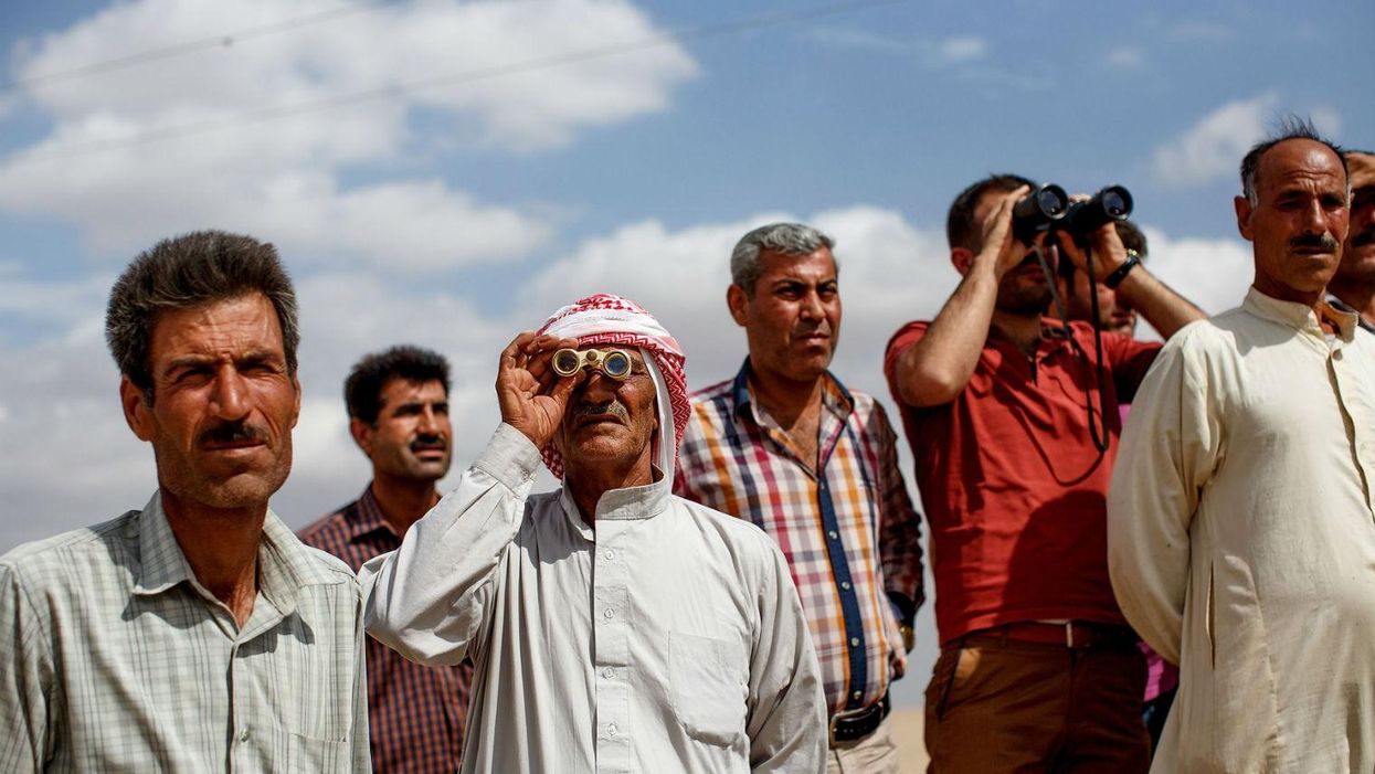 People in Turkey are watching the war with Isis from just 100m away