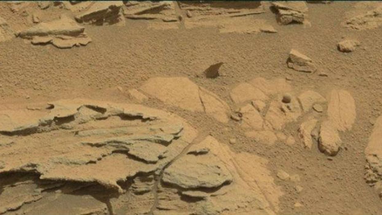 Has Curiosity found a ball on Mars? No, but, you know...