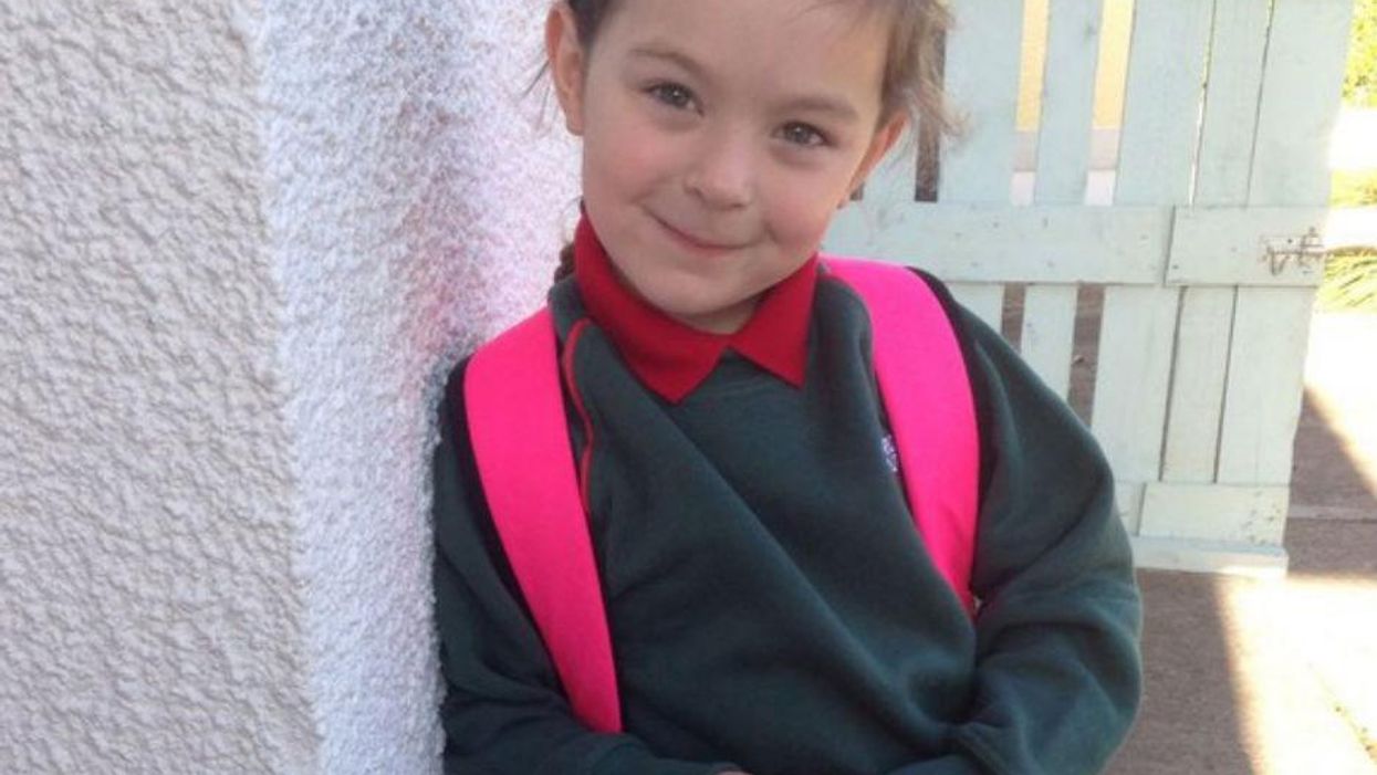 Meet the girl who was born with no blood... she's just started school