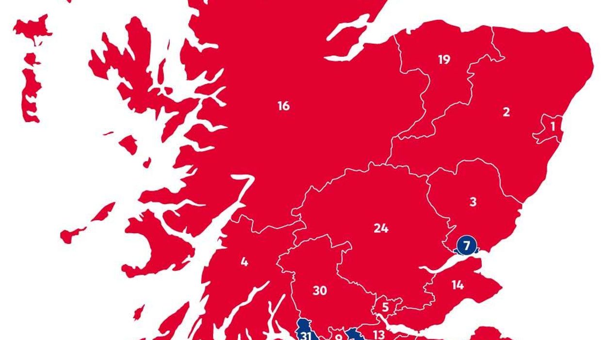 Mapped: The results of the Scottish independence referendum