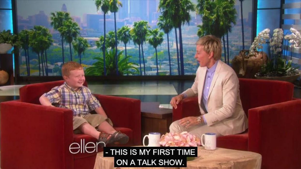 Apparently Kid Noah Ritter goes on Ellen, refuses to say 'apparently'