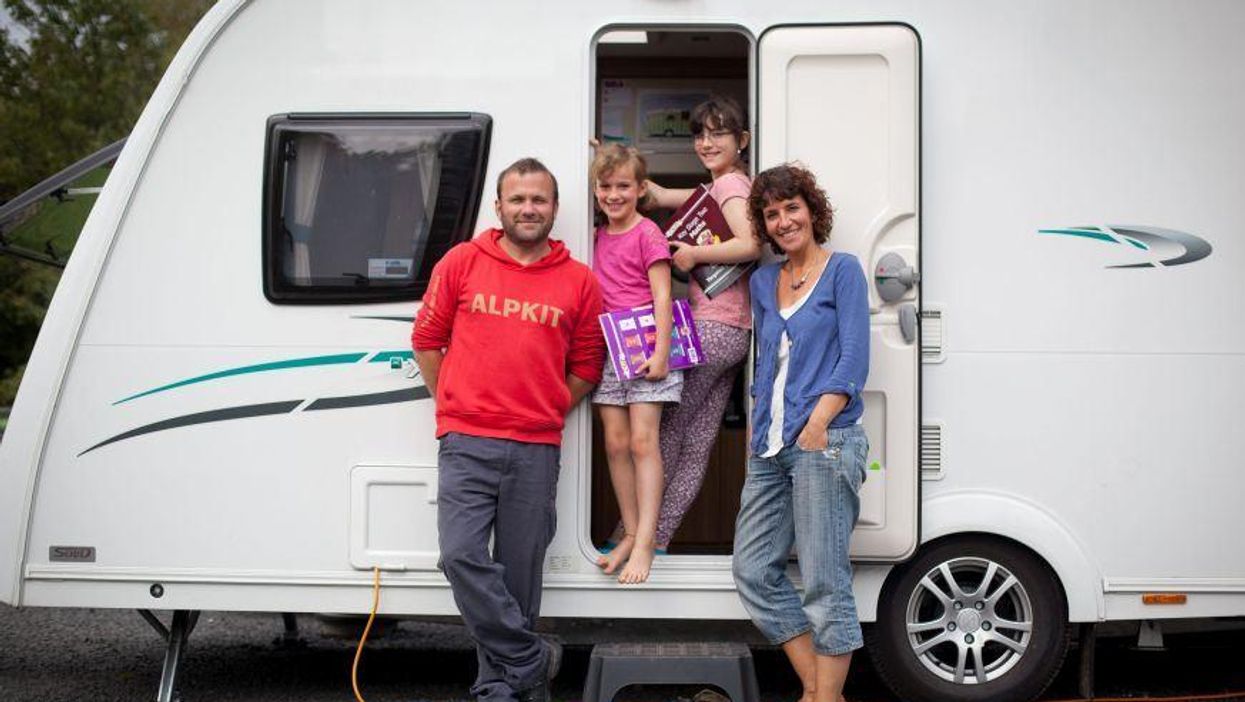 Meet the family who have swapped school for a life on the road