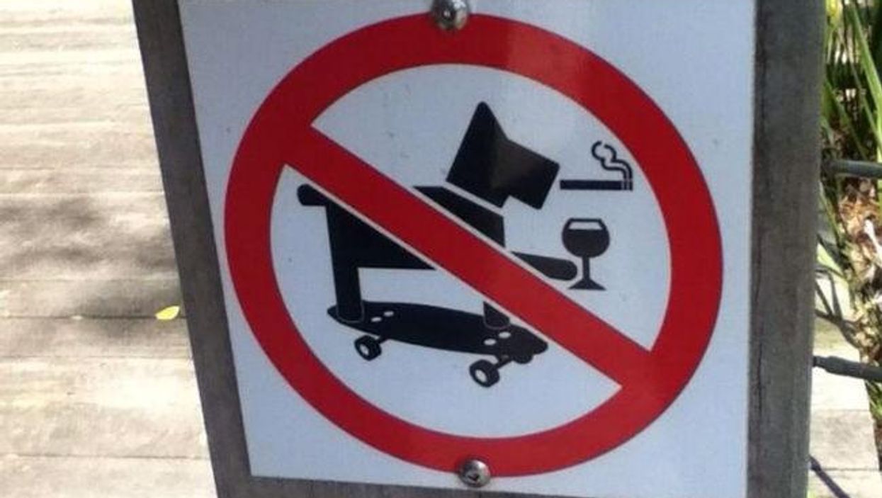 The coolest dog in the world is banned from this park