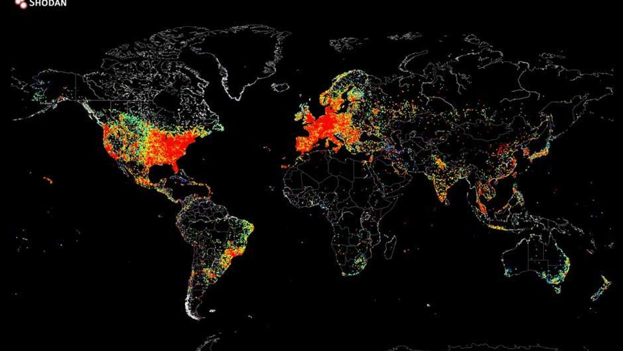 This is a map of everything on the internet