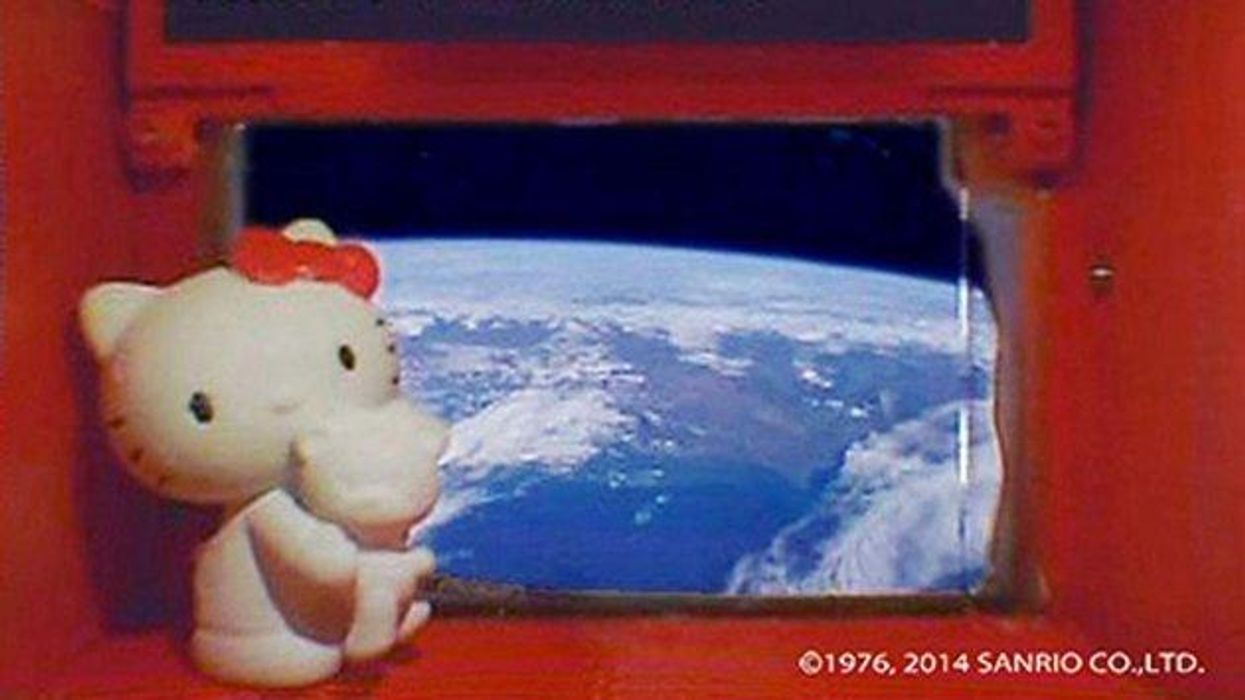 Hello Kitty is in space
