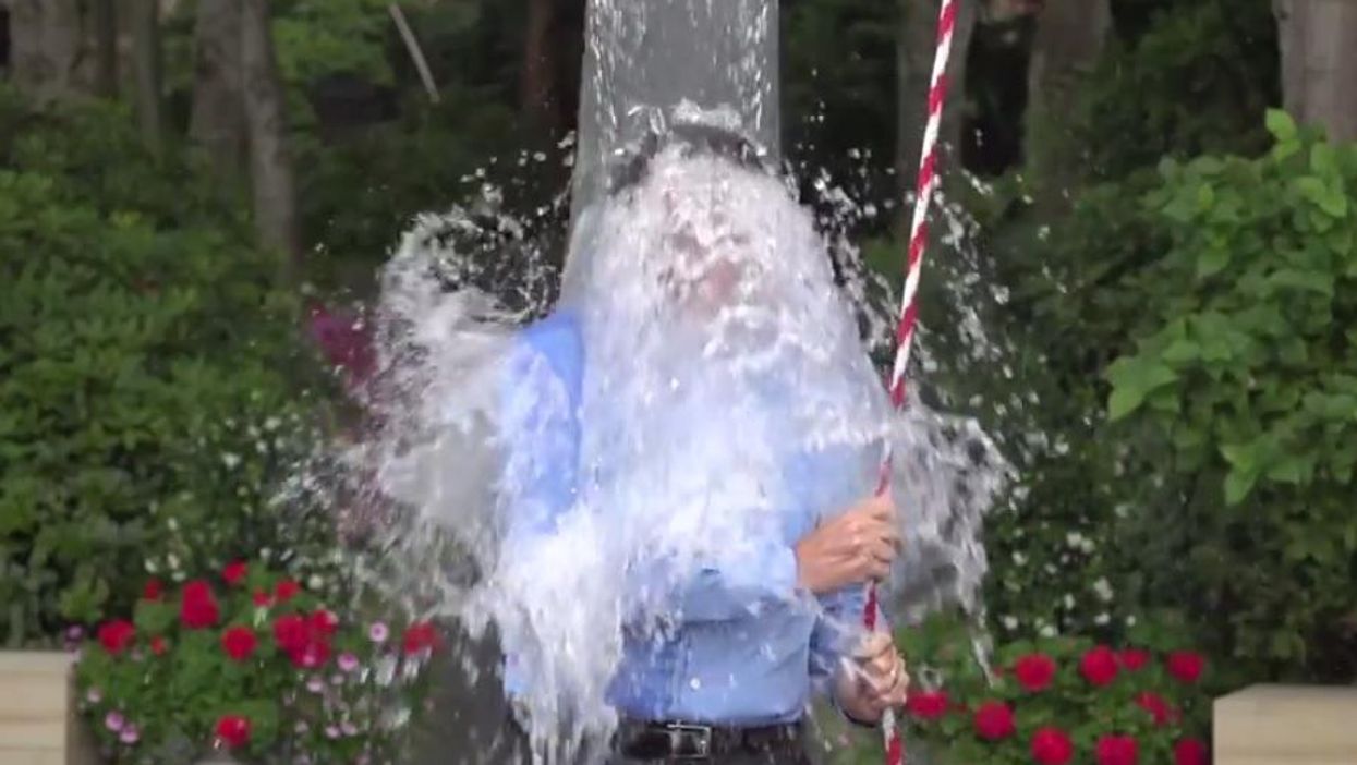 Bill Gates more than accepted the ice bucket challenge