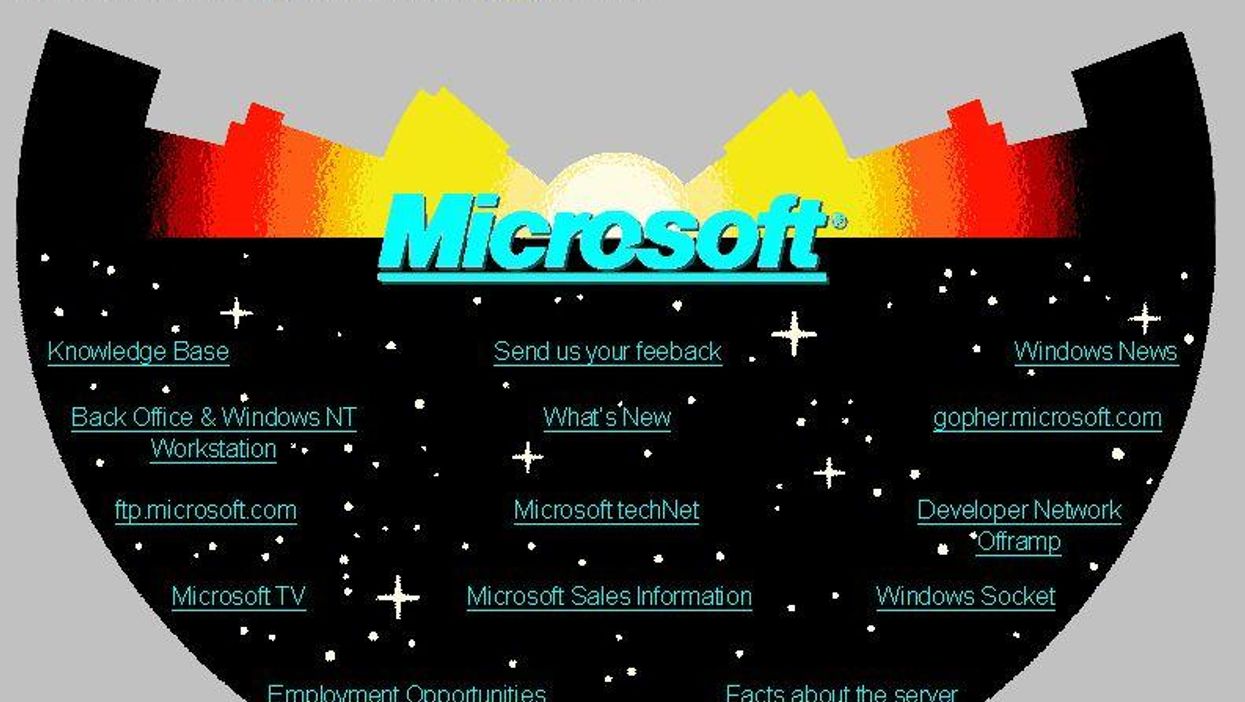 This old homepage reminds us how bad the internet used to look