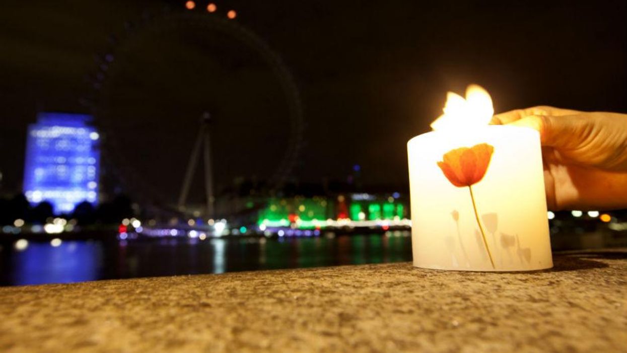 Lights out: Britain plunged into darkness as WWI centenary marked
