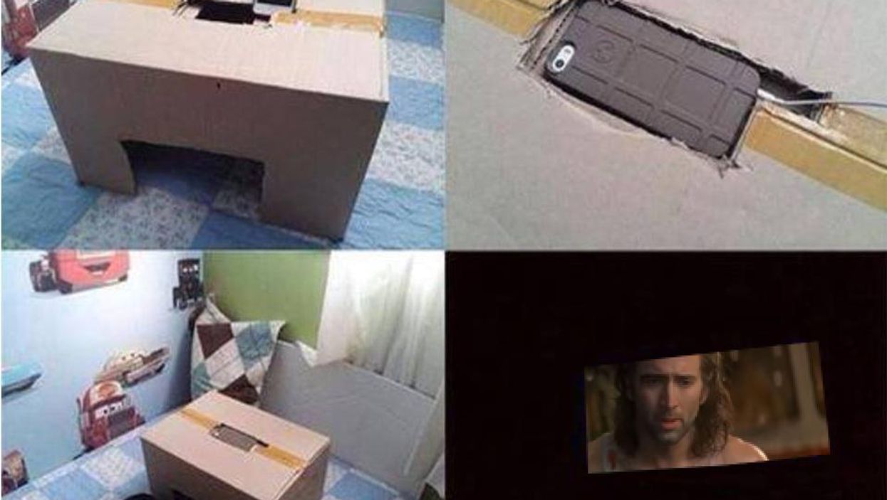 How to make a rubbish home cinema for £0