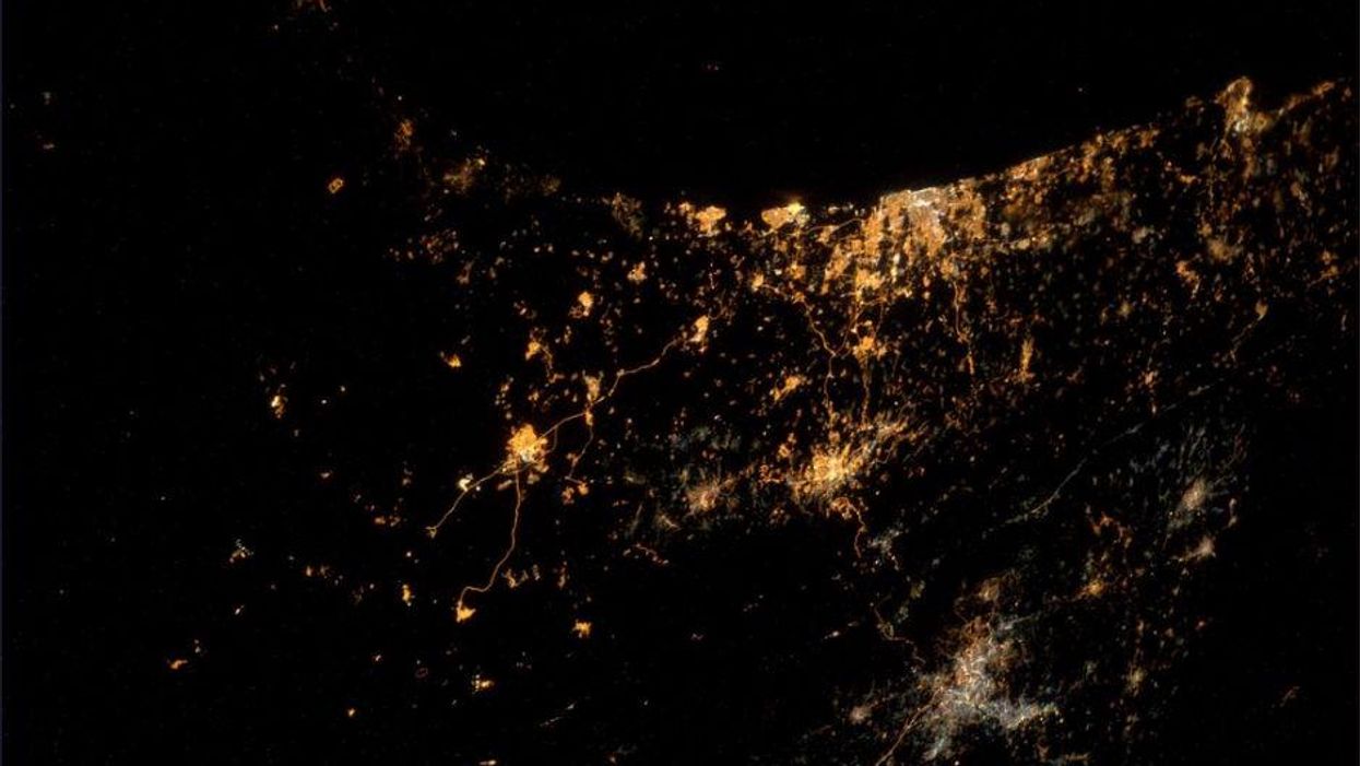 You can see the Gaza conflict from space