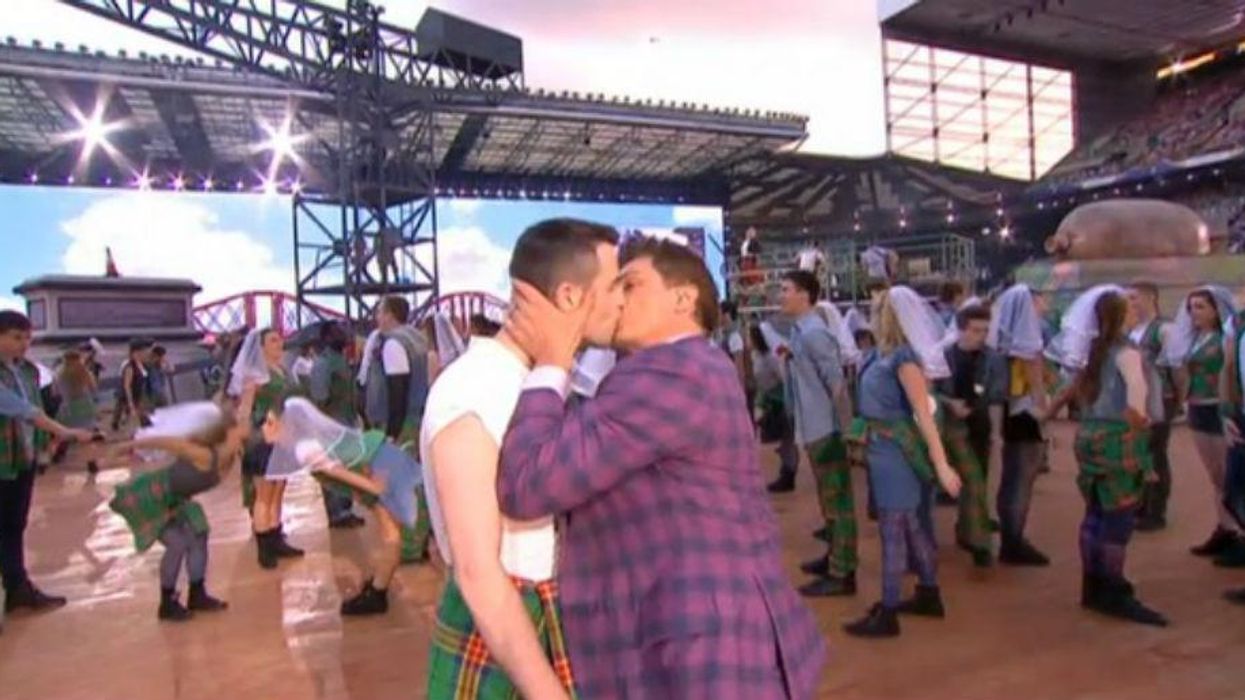 A kiss stole the show at the Commonwealth Games opening ceremony