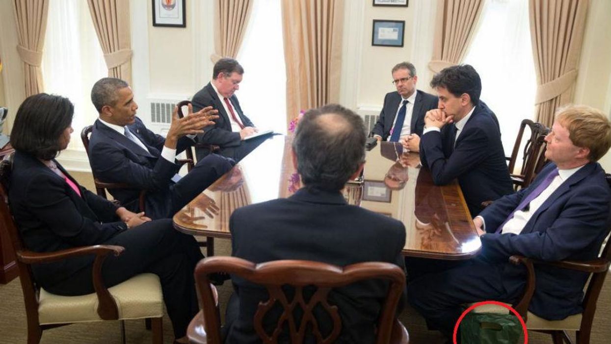 Ed Miliband met Barack Obama, but what's in the bag?