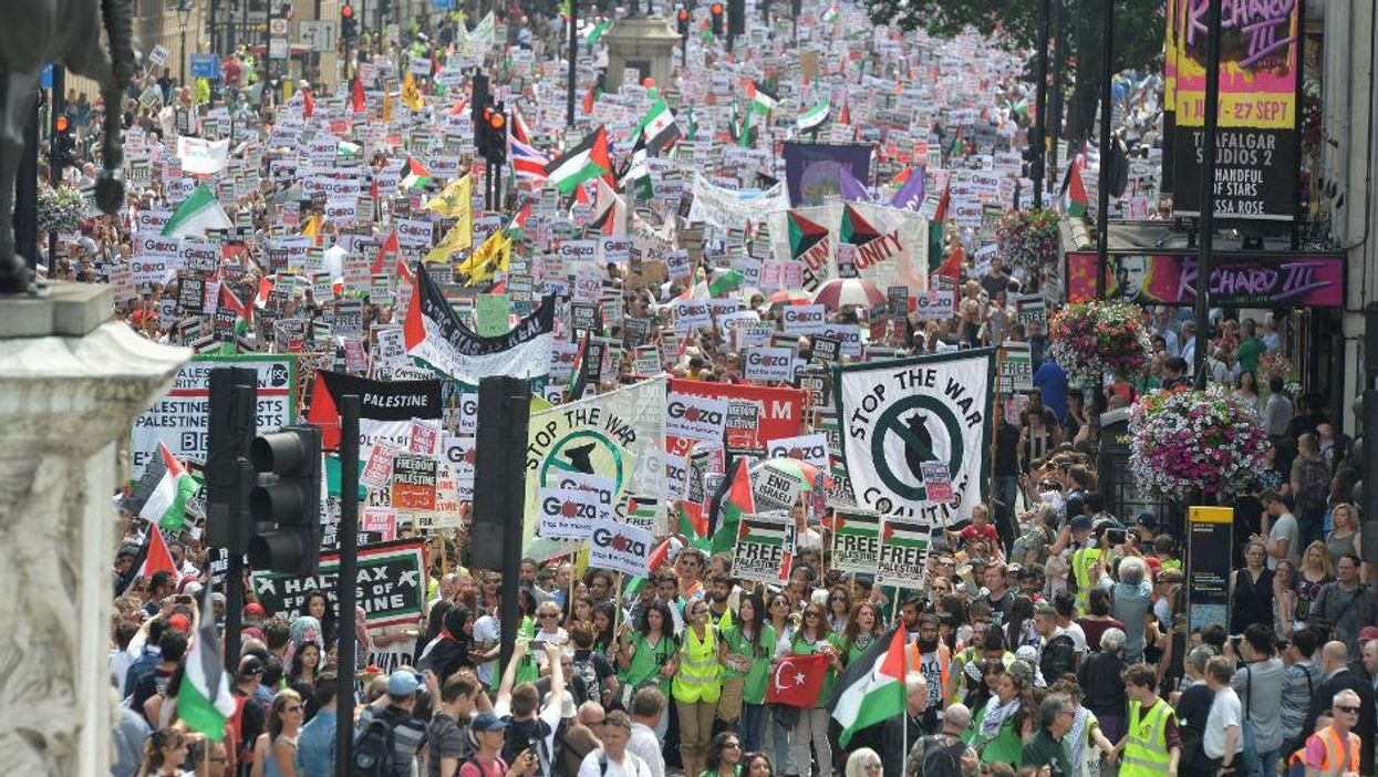 In pictures: Thousands descend on London to call for peace in Gaza