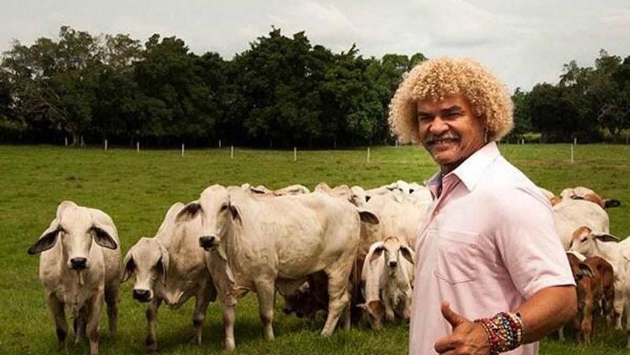 Carlos Valderrama is now starring in a range of beef commercials