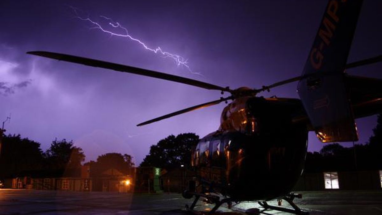 Lightning storms and excellent pictures strike Britain at same time