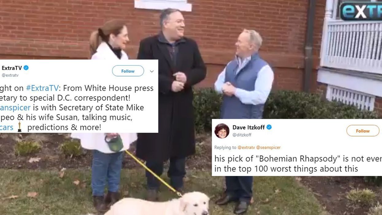 Sean Spicer is now interviewing members of the Trump administration on TV and it's really weird