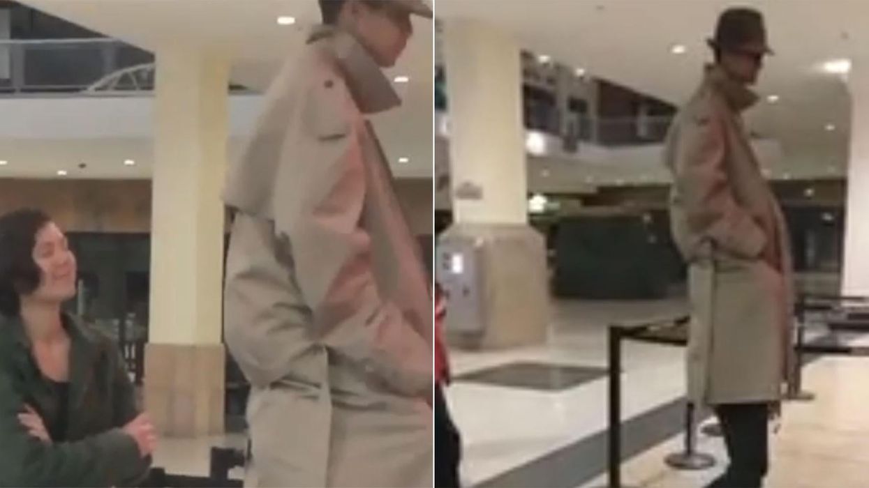 Someone actually tried that ‘tall man in a coat’ trick to watch Black Panther