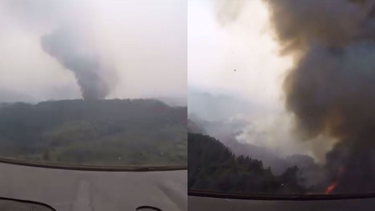 California wildfires: This pilot's view shows the devastation from the blaze