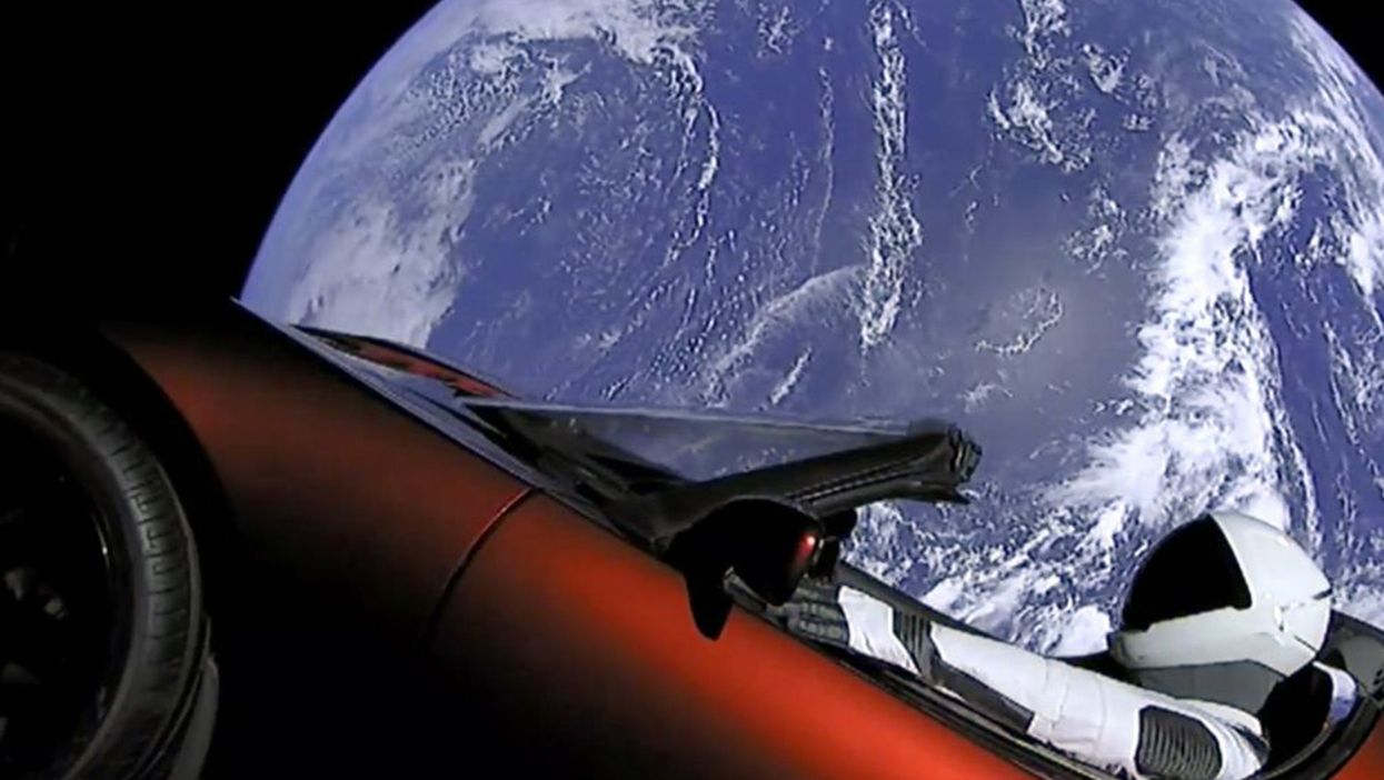 Here are the 15 funniest reactions to Elon Musk sending a car into space